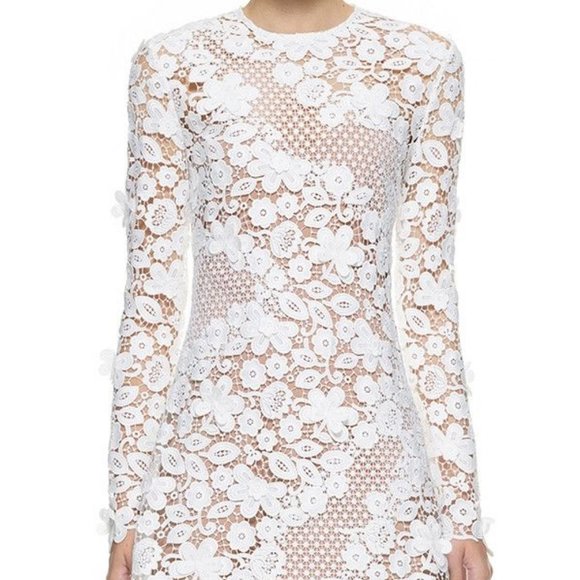 Selp-Portrait 3D Guipure mini dress US 6 - Picture 1 of 14